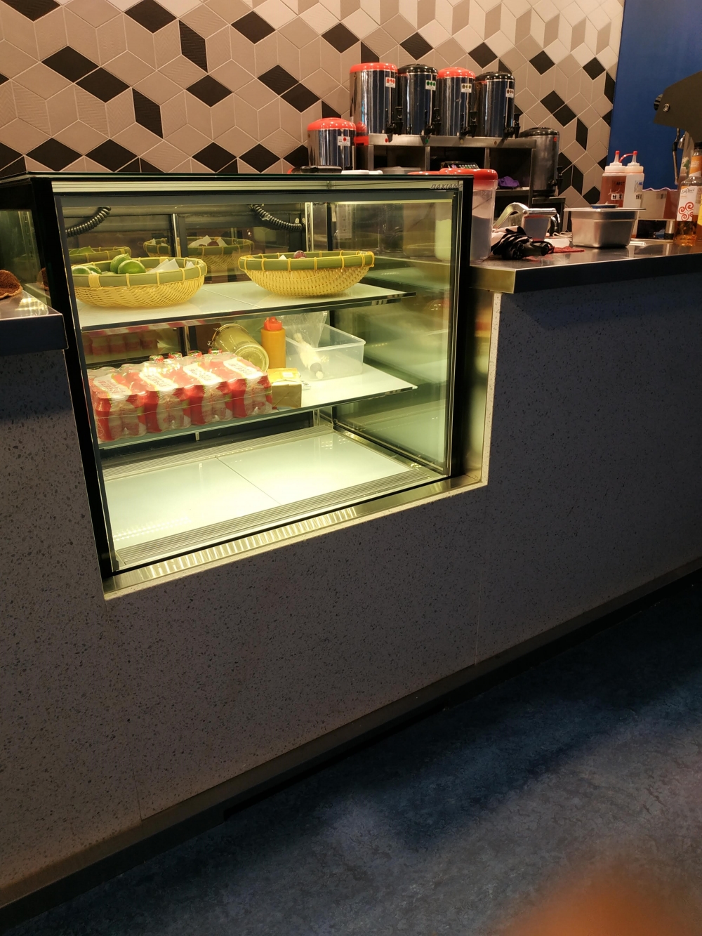 直角3尺3層蛋糕展示櫃